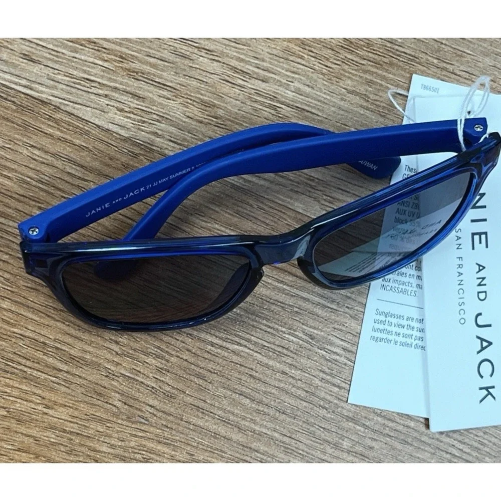 Janie and Jack Infant Toddler Blue Sunglasses Fits 0-2 Years NEW